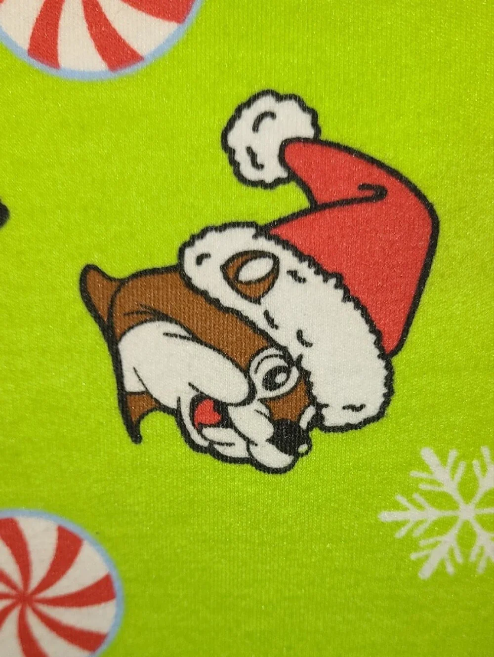 Festive Buc-ee's Lime Green Kids Christmas Holiday One piece Zip Pajama